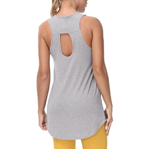 Cakulo Womens Sleeveless Workout Tops Racerback Athletic Summer Tank Tops Gym Yoga Running Shirts Clothes
