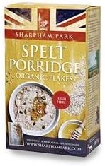 Organic Spelt Porridge Flakes 500g by Sharpham Park