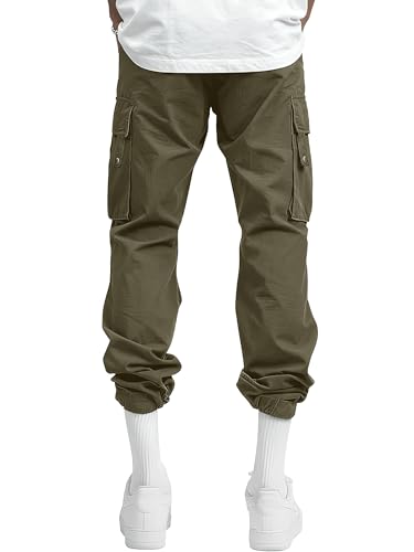 HOTake Men's Relaxed Fit Stretch Cargo Pants3