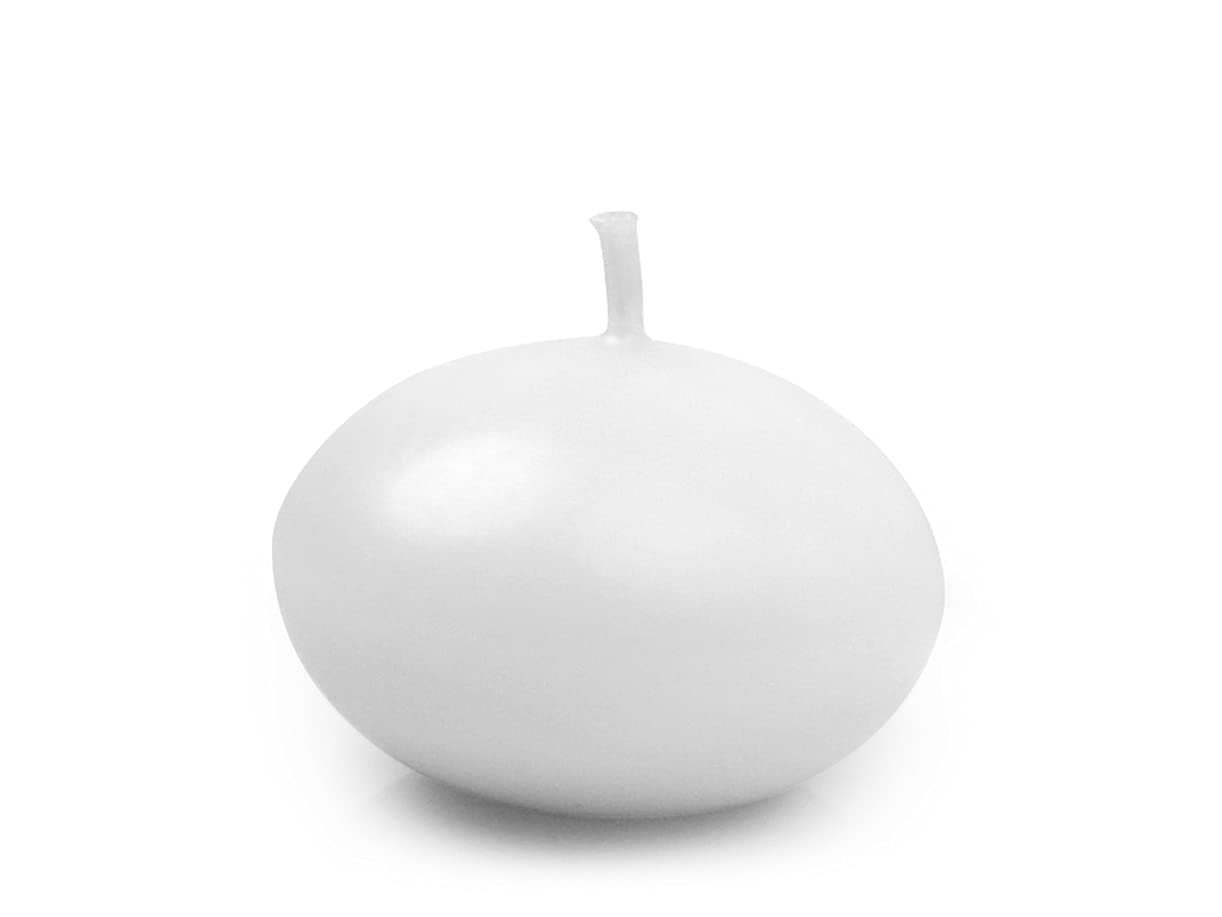Bougies flottantes de couleur blanche combustion stable lot de 50 PartyDeco