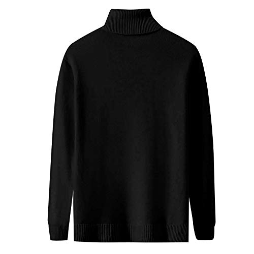 Mens Fleece Turtleneck Pullover Sweater Soft Lightweight Warm Knitwear Classic Fit Long Sleeve Top Fall Solid Outfit2