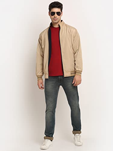 Image of Cantabil Beige Winter Wear Jacket Full Sleeve for Men l Jacket for Men l Winter Wear Jacket for Men (MJKT00009-BEIGE)