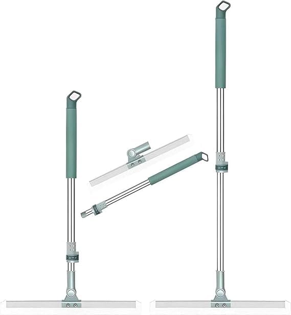 Image of Chameli Rotating Floor Wiper for Bathroom & Floor Cleaning | Heavy Duty 180 Swivel Head Squeegee with Long Handle