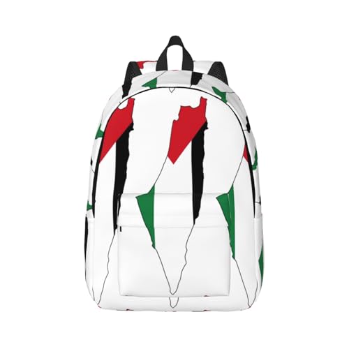 Sac à dos d'infirmière Palestine imprimé carte avec poches ordinateur