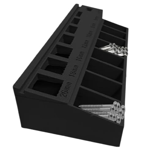 Trieuse de Vis par Tailles, Boîte de Tri Automatique pour Boulons M3, Boîte de Rangement Compact à Gain de Place pour Quincaillerie Atelier Garage
