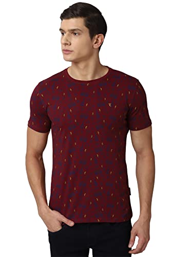 Image of Van Heusen Men's Cotton Slim Fit T-Shirt