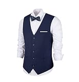 Wedding Suit Vest Men Suits Waistcoat Vests Navy 3 Pockets Tweed Vests Men's Suit for Tuxedo Busines