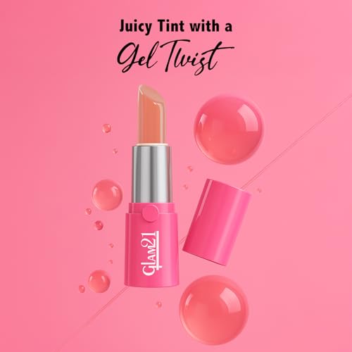 Image of Glam21 High Definition Lipstick | Lightweight & Ultra-Moisturizing Lip Color | Gel-Based Creamy Formula | Smooth Application & Vibrant Finish | Long-Lasting Comfort Wear |3.6gm, Pink