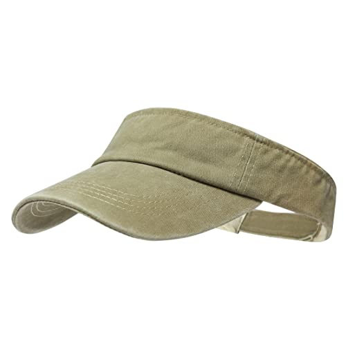 Image of ANDICEQY Sport Sun Visor Hats Adjustable Empty Top Baseball Cap Cotton Ball Caps for Women and Men