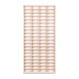 ART TWIST HOME Vetrina Vitrina Expositora para Colecciones con 80 Compartimentos | Expositor Coches Hot Wheels | Vitrina Pared 40cm x 78cm x 4cm | Expositor de Madera (Mensola Senza Motivo)