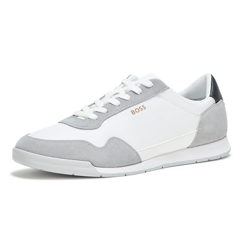 Image of BOSS Men's Titanium Low Profile Leather Sneaker