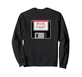 Photo Gallery funny never forget - floppy disk per computer degli anni 80 felpa Photo Gallery funny never forget - floppy disk per computer degli anni 80 felpa