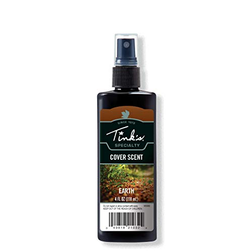TINK’S Earth Scented Cover Scent Liquid Spray (4 Oz) – Longlisting Earth Scented Hunting Cover Scents Liquid – Advanced Deer Hunting Equipment