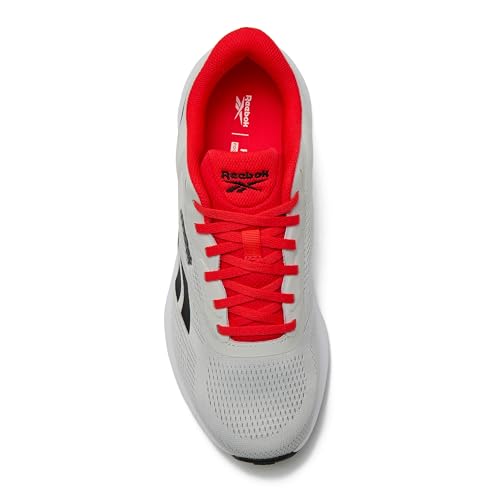 Reebok Energen Run 4 Running Shoes for Men, Lightweight Athletic Mens Sneakers Size 6.5 to 14, White or Black, Mist Grey/Energy Red/Black, 10
