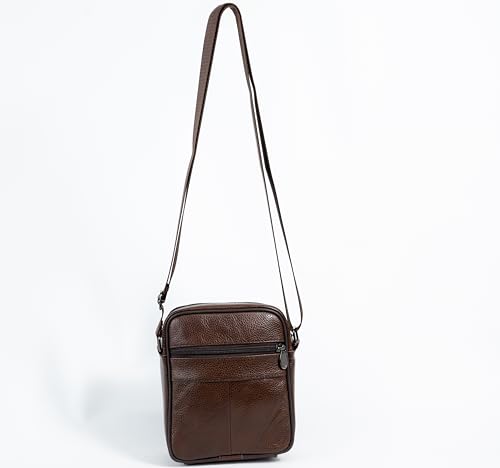 Generic 100% Real Authentic Genuine Leather Premium Quality Mini Cross Sling Messenger Crossbody Bag- Shoulder Bag For All Season thumb #1
