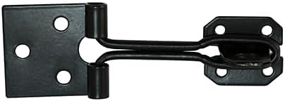 Wire Pattern Hasp & Staple - Black (Size 6" - 1 Each)
