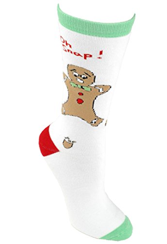 Tree Buddees Unisex Adult - Oh Snap! Funny Gingerbread Man Christmas Socks4