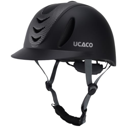 Vobumix Casco para Montar a Caballo, Casco Ecuestre Ajustable, Gorro Seguro Ecuestre, Equipo para Caballos, Casco Protector para Ciclismo, Coche Y Motocicleta