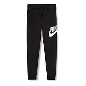 Nike Boy’s Sportswear Club + HBR Pants (Big Kids) Black/Black XL (18-20 Big Kid)