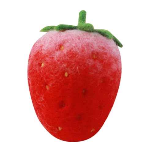 Homoyoyo 1 Juego atizador de lana material para manualidades san valentín pequeño Decorativo decoración afieltrado guindas código encantos de frutas sintió fieltro