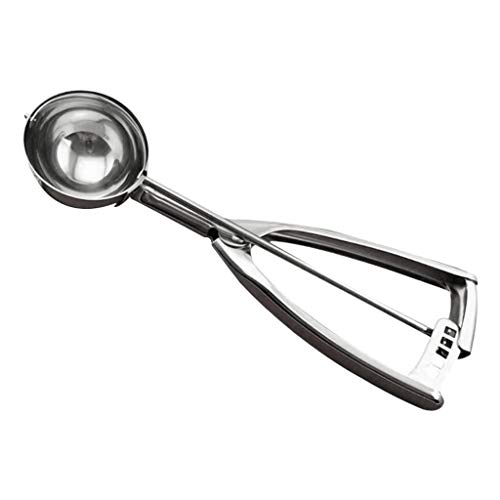 GADGETS PESADOS PARA COZINHA DE Aço Inoxidável Serenable Cupcake Melon Ice Cream, Prata, Small, 1