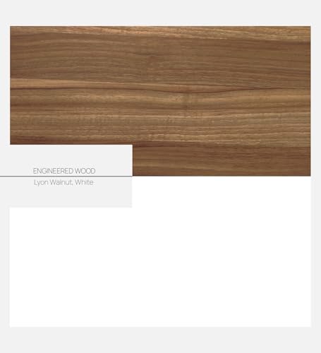 Image of Livi Multipurpose Storage Unit | Engineered Wood | Free-Standing Cabinet | Lyon Teak & White Finish | Spacious & Durable | Easy Knock-Down Assembly