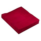 VALICLUD Servilletas Desechables Rojas de Papel 20 Unidades Doble Capa para Bodas Fiestas Cumpleaños y Eventos Servilletas Decorativas Absorbentes para Postres y Bebidas