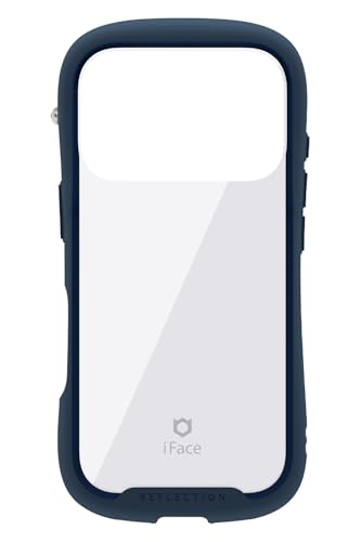 【Amazon.co.jp限定】iFace Reflection iPhone 17 Pro ケース クリア 強化ガラス (ネイビー)【エコPKG】【 iphone 17 pro ケース アイフォン17プロ カバー スマホケース 透明 耐衝撃 ストラップホール付き クリアケース 】