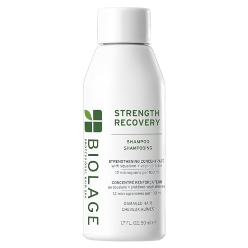 Image of Biolage Strength Recovery Shampoo - For Damaged Hair | Reduces Breakage & Detangles, Strengthens and Moisturizes, For Damaged Hair, With Olive Squalane & Vegan Proteins