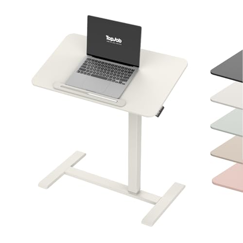 Image of TopJob AnyDesk Nest Pro Sit Standing Desk, Portable Folding Stand Desk with Hidden Wheels, Computer Workstations, Home Use, Couch Side Table, Bedside Table, Kitchen Prep Table, Cordless (Mist)