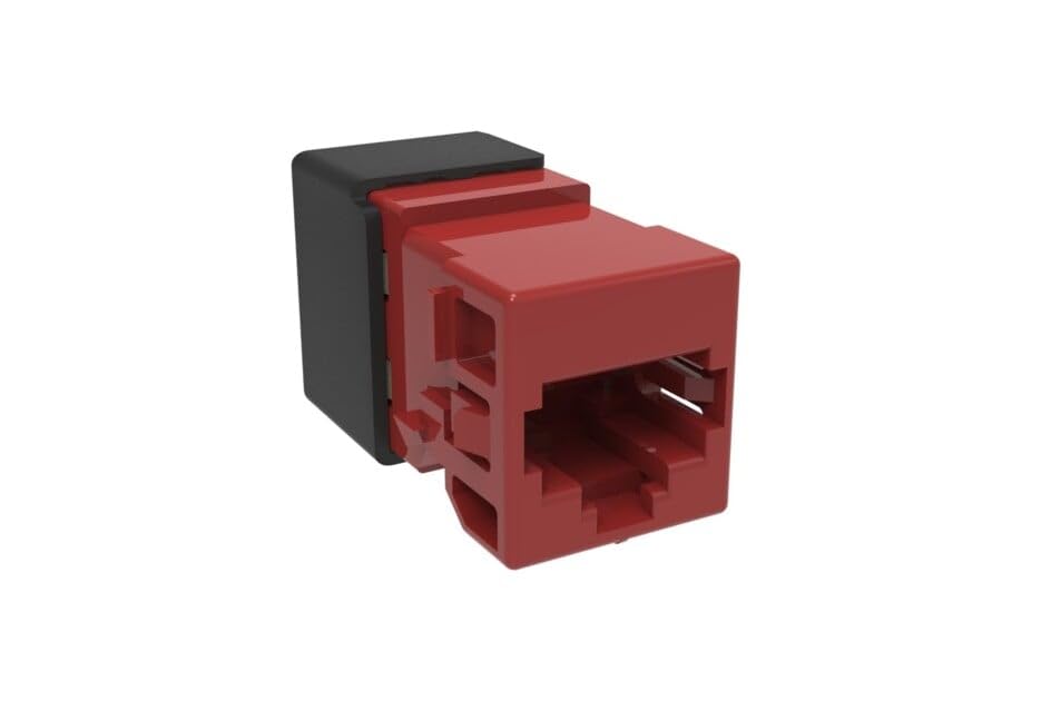 Commscope UNJ10G-RD Uniprise Cat6a M-Series Unshielded RJ45 Modular Jack, Red 760241177
