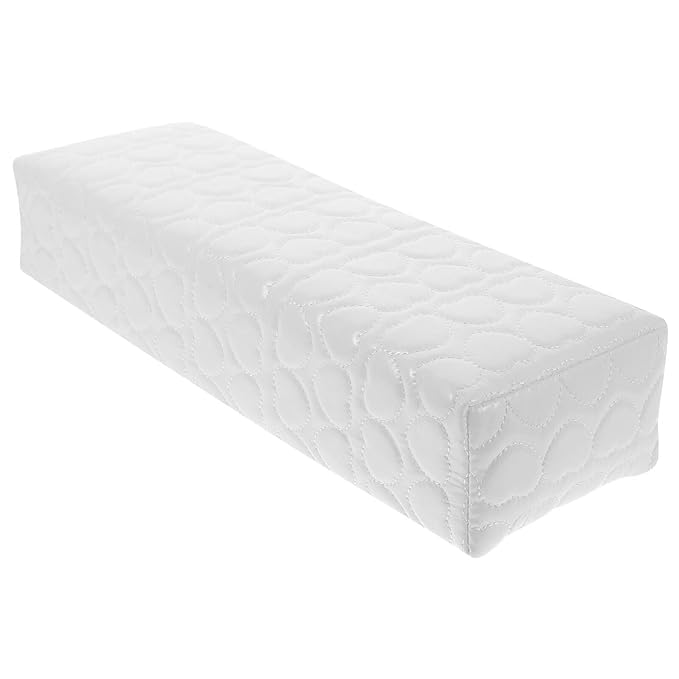 URBAN BOX Hand Rest Nail Pillow for Nails, Washable PU Leather Nail Armrest Detachable Manicure Hand Pillow Cushion Nail Art Accessories Tool for Nails Tech (Square Shape) (White)-image-29