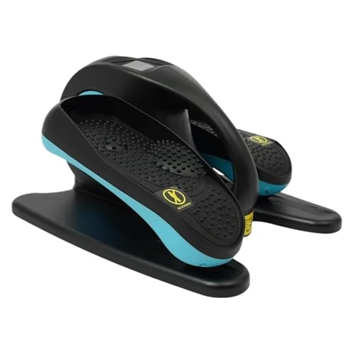 Entrenador Elíptico Eléctrico con Masajeador De Pies Fijo, Ejercitador Piernas Sentado Portátil, Velocidad Y Tiempo Ajustables Alivia La Fatiga