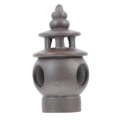 VICASKY Miniatur Pagodenstatue aus Keramik Realistisch Gestalteter Japanischer Steinlaternen pavillon Dekoratives Gartenelement für Zen gärten Bonsai Micro landschaften und Terrarien VICASKY Miniatur Pagodenstatue aus Keramik Realistisch Gestalteter Japanischer Steinlaternen pavillon Dekoratives Gartenelement für Zen gärten Bonsai Micro landschaften und Terrarien