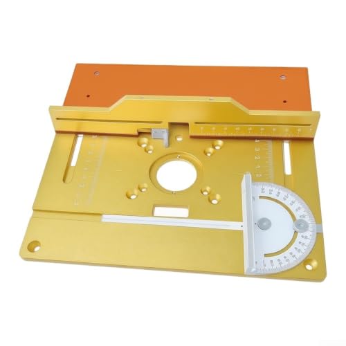 Placa de inserción para mesa de enrutador de aleación ajustable roja 28x26 cm 5
