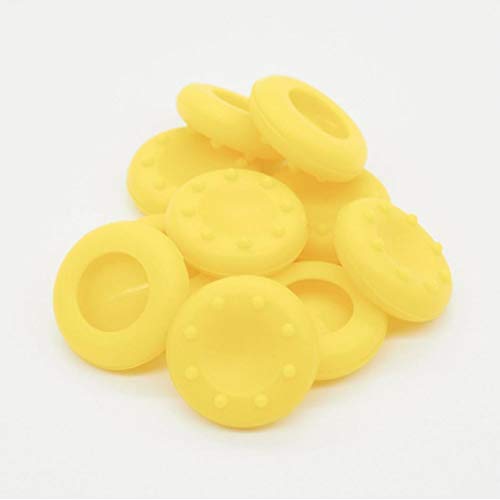 CULER 5 Paires / 10 Pièces De Rechange Contrôleur Silicone Manette De Jeu Manette Poignées Bouchon pour Les Contrôleurs De Jeu (Jaune) Cover