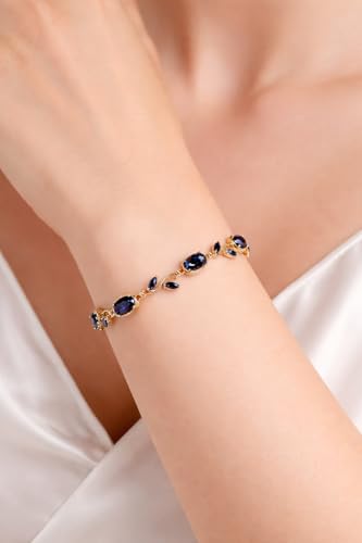 Image of Trendy Tulip Bracelet for Women | Gold Plated Pink Crystal Floral Bracelet | Elegant Minimalist Jewelry | Adjustable Chain Bracelet Gift for Girls Women | Stylish Party Daily Wear Accessory