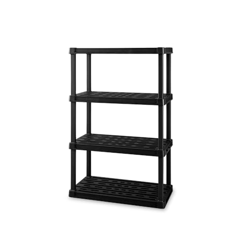 アイリスオーヤマ 4段プラスチックラック 組み立て簡単 1分 工具不要...