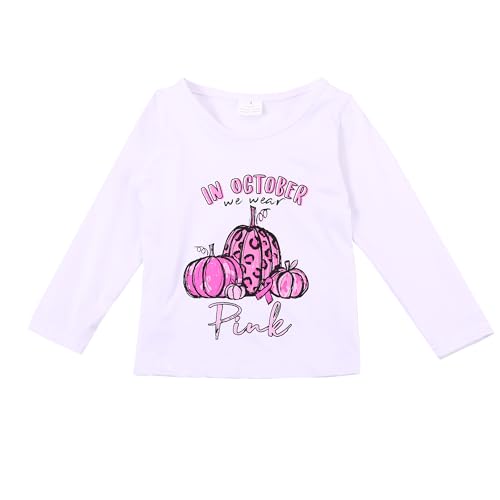 Image of Toddler Girls Turkey Pumpkin Outfits Set Ruffle T-Shirt Dress and Pants Outfit Set 3-8Years