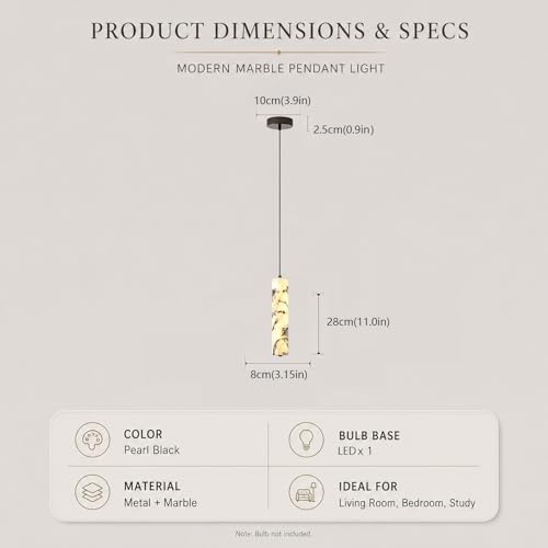 Suspension marbre blanc éclairage îlot cuisine chic