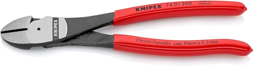 KNIPEX Kraft-Seitenschneider mit Kunststoff überzogen 200 mm, 74 01 200