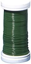 Rayher Bobine de fil de fer, couleur verte, ø 0,30mm, longueur 10...