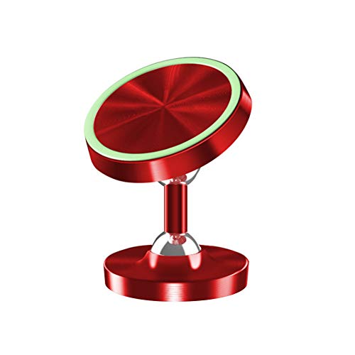 Ganquer Soporte para teléfono de Coche Duradero Soporte Luminoso Giratorio de 360 ??Grados Soporte Antideslizante Soporte magnético para Coche Teléfono móvil Cunas para Coche