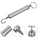 Didiseaon 3pcs 5kg Portable Spring Weighing Scales Silver Small Manual Hook Scales for Travel Luggage Vegetable Weighing and Industrial Measurement