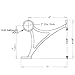 10 Foot Long Brass Bar Rail Kit 2 Inch Diameter