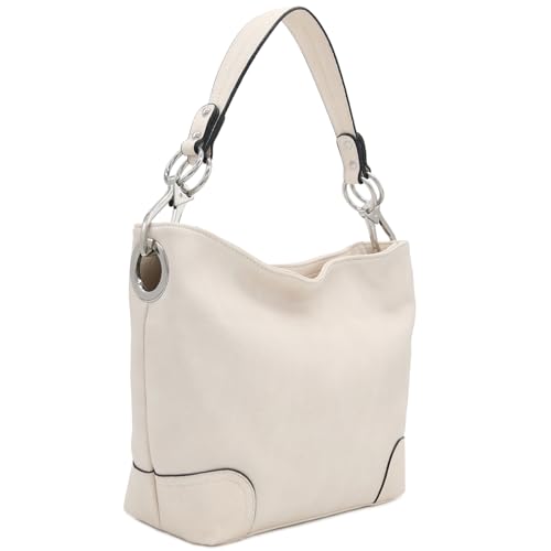 Image of Hobo Shoulder Bag with Big Snap Hook Hardware