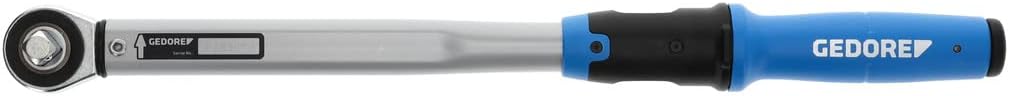 GEDORE Torque wrench with square drive, 1/2", Switchable square, Scale, 40-200 Nm, 494 mm long, TF-K200