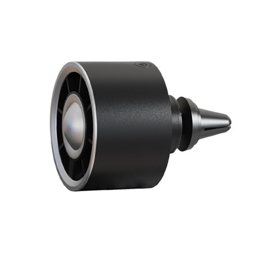 Ventilador de aire para coche, silencioso, 3,54 x 2,44 x 2,44 pulgadas Adorable Compact Mounted Outlet Cooling, portátil LED Light for Truck, Van, RV Interior Air Circulation