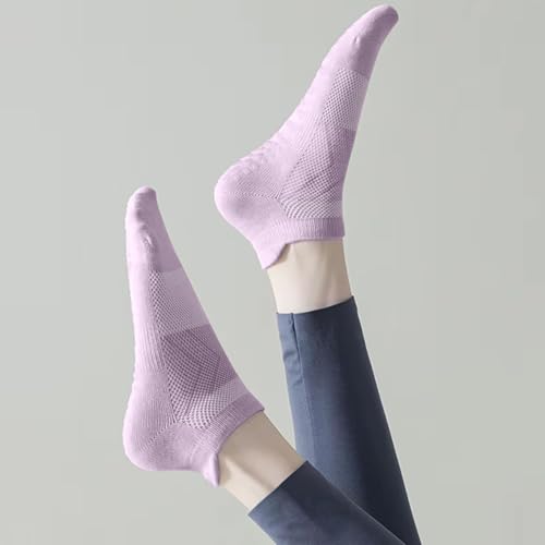 7 Pairs Pilates Socks with grips for Women- Non Slip, Ankle Yoga Socks for Yoga, Pilates, Ballet & Barre,Christmas gifts3