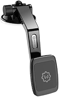 Magnetic Mount, WixGear Universal Dashboard Curved Magnetic Phone Car Mount Holder for Cell